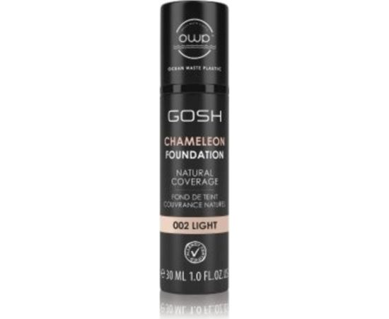 Gosh, Chameleon, Natural, Liquid Foundation, 002, Light, 30 ml Dekoratīvā kosmētika
