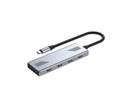 Centrālmezgls Gembird 4-port Type-C hub 4x USB type-C USB 3.2 (Gen 2) USB / Type-C Hub
