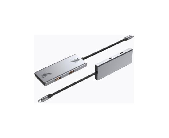 Centrālmezgls Gembird 4-port Type-C hub A + C USB 3.2 (Gen 2) USB / Type-C Hub
