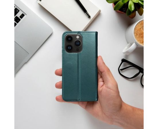 Case Smart Magnetic Samsung A376 A37 5G dark green Neoriģinālie Maciņi