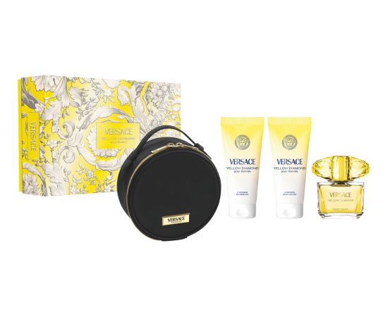 SET VERSACE Yellow Diamond Pour Femme EDT spray 90ml + SHOWER GEL 100ml + BODY LOTION 100ml Парфюмерные наборы