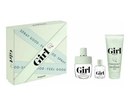 Rochas Girl Set EDT 100ml + EDT 4.5ml + Exfoliating Body Wash 100ml For Women Парфюмерные наборы