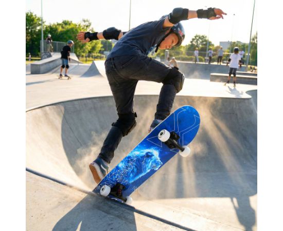 CR3108SA fluorescējošais SKATEBOARD LION NILS EXTREME Skrituļdēļi, Penibordi, Longbordi