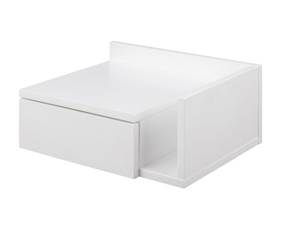 Nightstand ASHLAN 40x32xH16,5cm, white Кровати