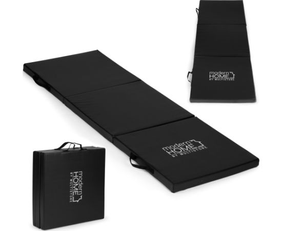 Modernhome Vingrošanas matracis melns fitnesam 182x60cm Vingrošanas paklājiņi