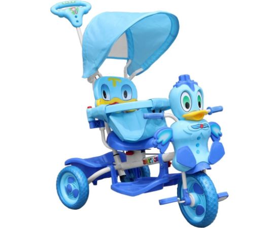 RoGer Duck Bērnu Trīsriteņu Velosipēds Ar Rokturi Zils Jaunumi, Bērnu preces