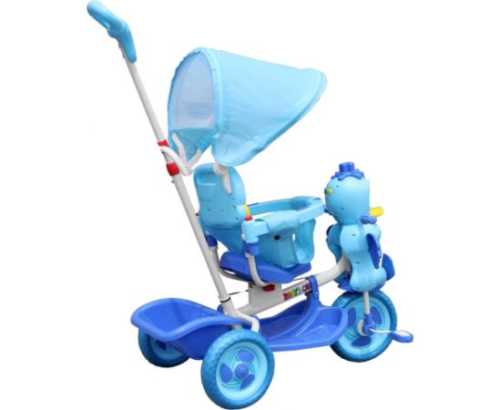 RoGer Duck Bērnu Trīsriteņu Velosipēds Ar Rokturi Zils Jaunumi, Bērnu preces