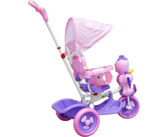 RoGer Duck Bērnu Trīsriteņu Velosipēds Ar Rokturi Rozā Jaunumi, Bērnu preces