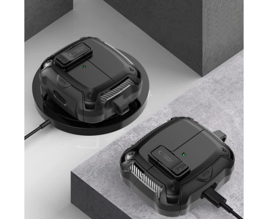 Tech-Protect Carbonox MagSafe Samsung Galaxy Buds 3 | 3 FE | 3 Pro melns Austiņas