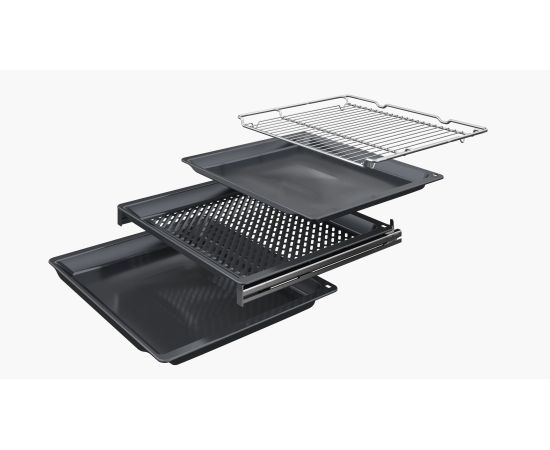 Bosch HMG976KB1 Black Iebūvējama cepeškrāsns ar mikroviļņu funkciju PyroClean HomeConnect Cepeškrāsnis, iebūvējamas