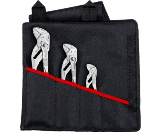 KNIPEX Pliers Wrench Set, 3-piece, red pliers set, in folding case Jaunumi -Dārzam