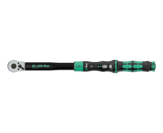 Wera torque wrench with reversible ratchet Click-Torque Lock C 3 black/green, 1/2" drive, 40 to 200 Nm Новинки Для дома и сада 