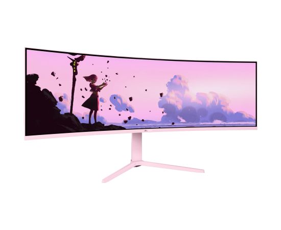 Arozzi Nova 49 " VA 32:9 165 Hz 4 ms 5120 x 1440 pixels 350 cd/m² HDMI ports quantity 2 Pink Monitori