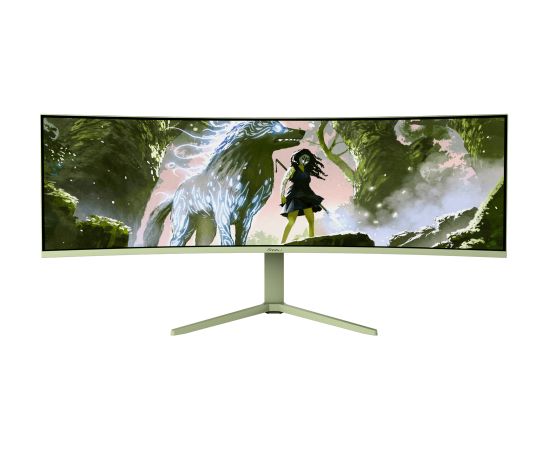 Arozzi Nova 49 " VA 32:9 165 Hz 4 ms 5120 x 1440 pixels 350 cd/m² HDMI ports quantity 2 Forest Green Monitori