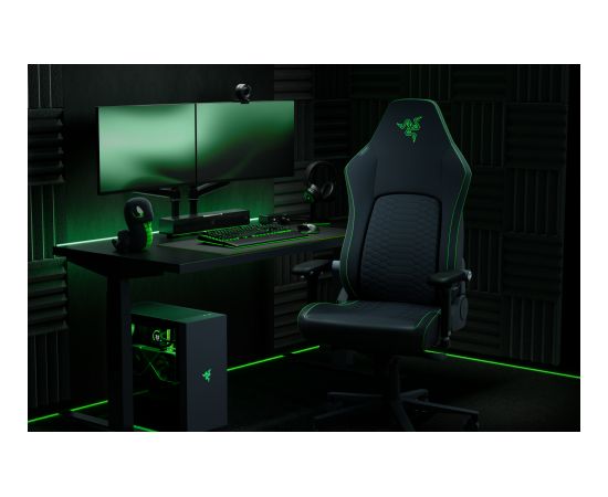 Razer Ergonomic Gaming Chair with Breathable Comfort Iskur V2 NewGen Black/Green Gaming krēsli