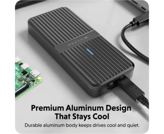 Hyper HyperDrive Next USB4 M.2 PCIe Enclosure Hyper Dokstacijas portatīvajiem datoriem