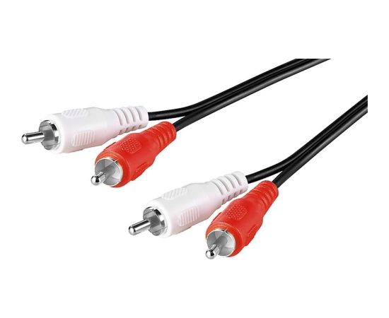 Goobay Stereo RCA cable 2x RCA 50030 2 RCA male (audio left/right) 2 RCA male (audio left/right) Dažādi vadi