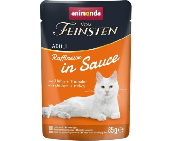 ANIMONDA VF Raffinesse in Sauce with chicken+turkey 85g Kaķu konservi