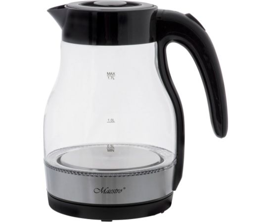 Czajnik elektryczny szklany 2200W MR-061-BLACK MAESTRO Tējkannas (elektriskās)
