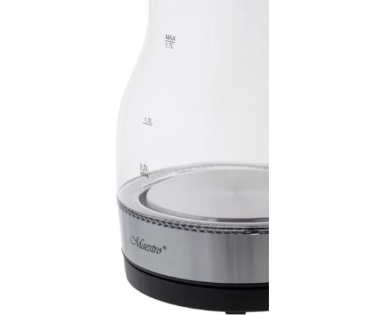 Czajnik elektryczny szklany 2200W MR-061-BLACK MAESTRO Tējkannas (elektriskās)