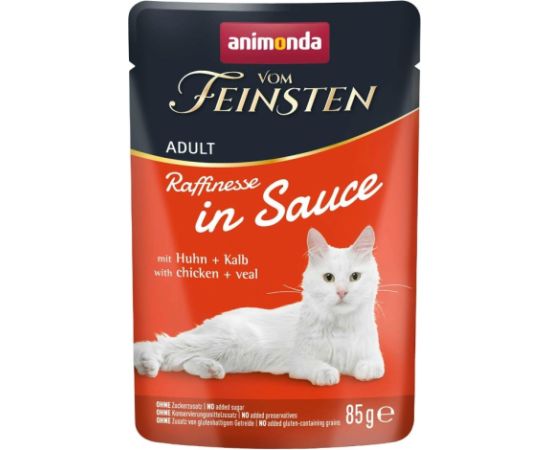 ANIMONDA VF Raffinesse in Sauce with chicken+veal 85g Kaķu konservi