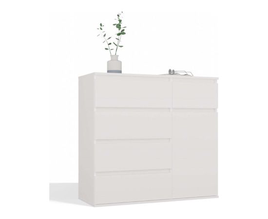 Top E Shop MALWA 1D5S WHITE CHEST OF DRAWERS Jaunumi -Dārzam