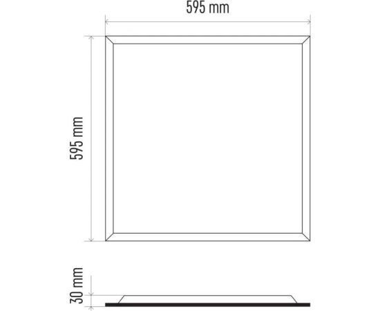 Светодиодная панель 60х60см, 34Вт, 4000К, 4200лм, LEXXO, EMOS Modernās lampas