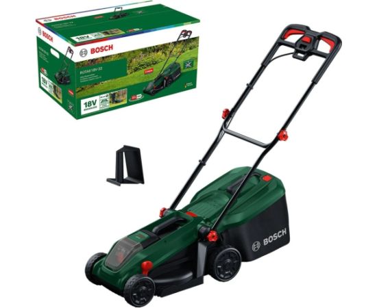 Akumulatora zāles pļāvējs Bosch Rotak 18V-32; 18 V; 32 cm (bez akumulatora un lādētāja) Газонокосилки