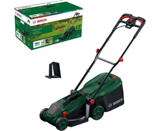 Akumulatora zāles pļāvējs Bosch Rotak 18V-34; 18 V; 34 cm Zāles pļāvēji