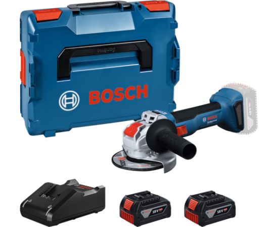 Leņķa slīpmašīna Bosch GWX 18V-8; 125 mm; 2x4,0 Ah Slīpmašīnas