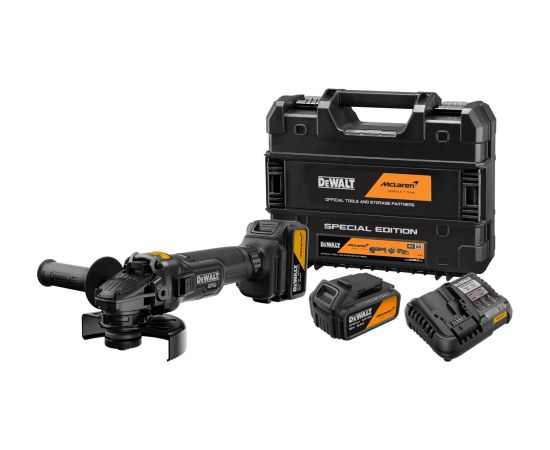 Leņķa slīpmašīna DeWalt DCG45MP2T; 18 V; 2x5,0 Ah akum. Slīpmašīnas