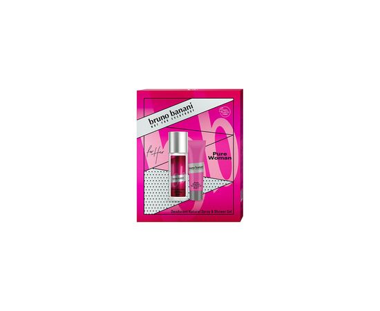 Bruno Banani Pure Woman Gift set Deodorant 75 ml and shower gel 50 ml 75ml Dāvanu komplekti