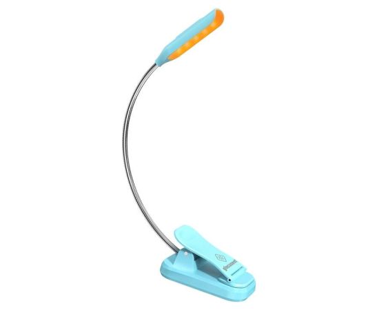 Wireless lamp Glocusent mini GLCSNTBL103B clip-on book light, USB-C Blue Biroja galda lampas