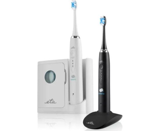 Szczoteczka Eta Sonetic Family Black/White Elektriskās zobu birstes, irigatori