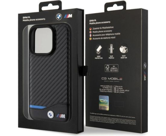 BMW PU Carbon Case Защитный Чехол для Apple iPhone 15 Pro Чехлы - альтернативные