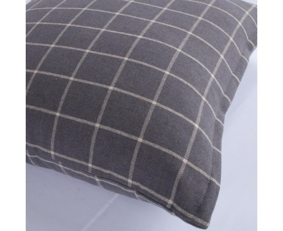 Spilvens LINEN 45x45cm, pelēks kvadrāts Jaunumi -Dārzam