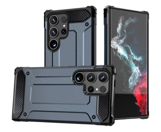 iLike Samsung  Galaxy S24 Ultra armored Hybrid Armor case Blue Neoriģinālie Maciņi