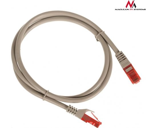 Maclean MCTV-301S Patchcord UTP cat6 Cable plug-plug 1m silver