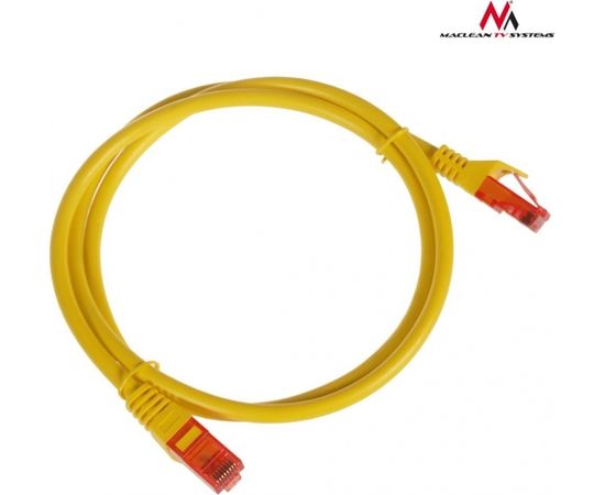 Maclean MCTV-301Y Patchcord UTP cat6 Cable plug-plug 1m yellow