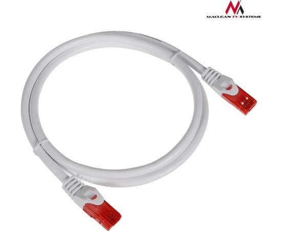 Maclean MCTV-301W Patchcord UTP cat6 Cable plug-plug 1m white