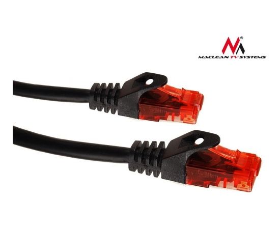 Maclean MCTV-742 Patchcord UTP cat6 Cable plug-plug 3m black FTP LAN (Ir veikalā)