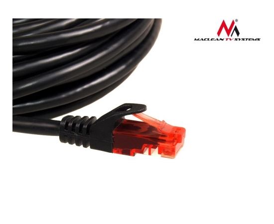 Maclean MCTV-742 Patchcord UTP cat6 Cable plug-plug 3m black FTP LAN (Ir veikalā)