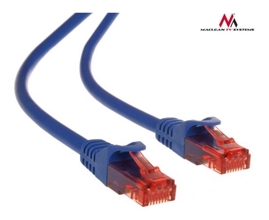 Maclean MCTV-303N Patchcord UTP cat6 Cable plug-plug 3m blue