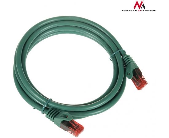 Maclean MCTV-303G Patchcord UTP cat6 Cable plug-plug 3m green