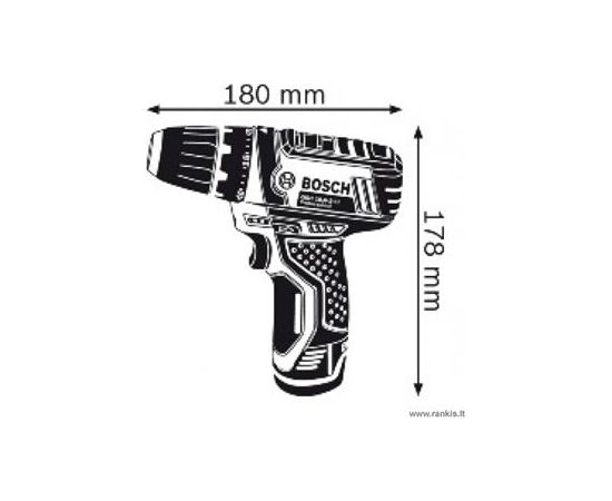 Bosch Cordless Drill GSR 12V-15 12 V, 1.5 Ah, Li-Ion, Batteries included 2 pc(s), + 39 accessories tool kit + Bag  Elektroinstrumentu komplekti