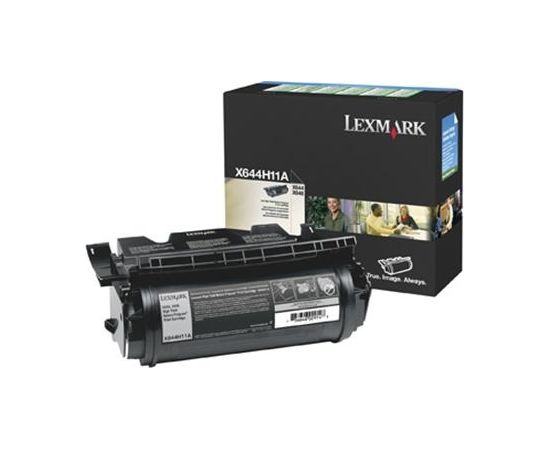 Lexmark X644H11E Cartridge, Black, 21000 pages