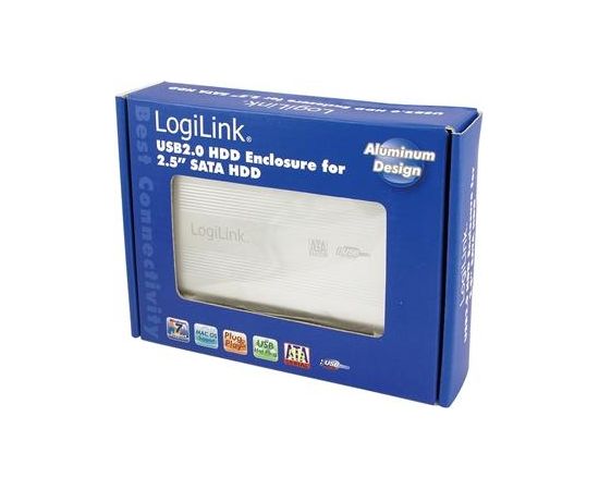 Logilink Enclosure 2.5 inch S-ATA HDD USB 2.0 Alu 2.5", SATA, USB 2.0