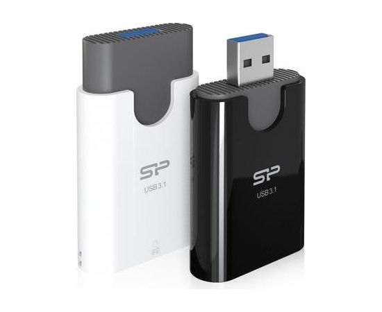 Silicon Power memory card reader Combo 2in1 USB 3.1, white