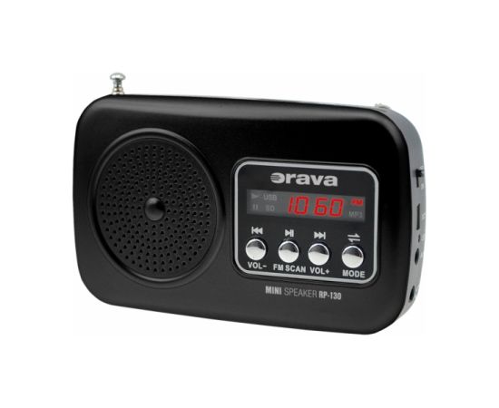 Portable radio with USB/SD/micro SD Orava Radio, Radio pulksteņi
