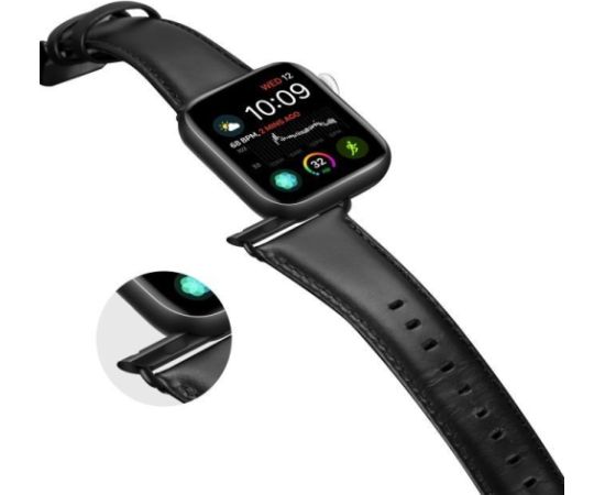 Strap Dux Ducis Business Series Apple Watch 42/44/45/49mm Black Smart-Watch aksesuāri